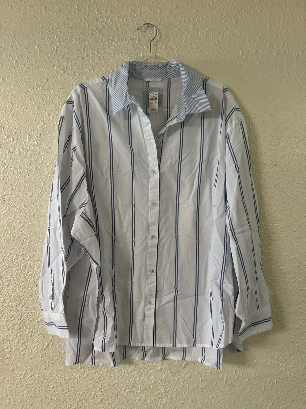 Aerie Oversized Striped Button-Down Shirt Size XL